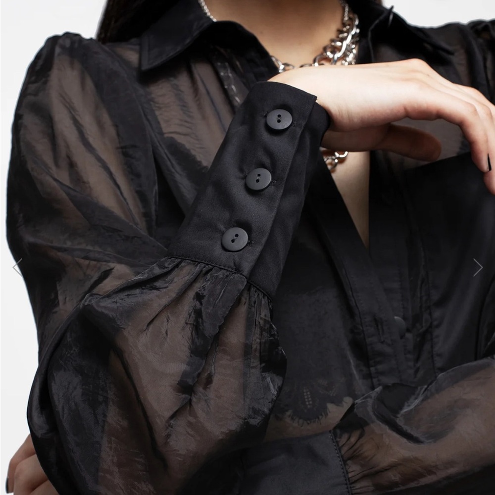 Disturbia Loveless Midi Shirt Dress - Picture 3 of 6